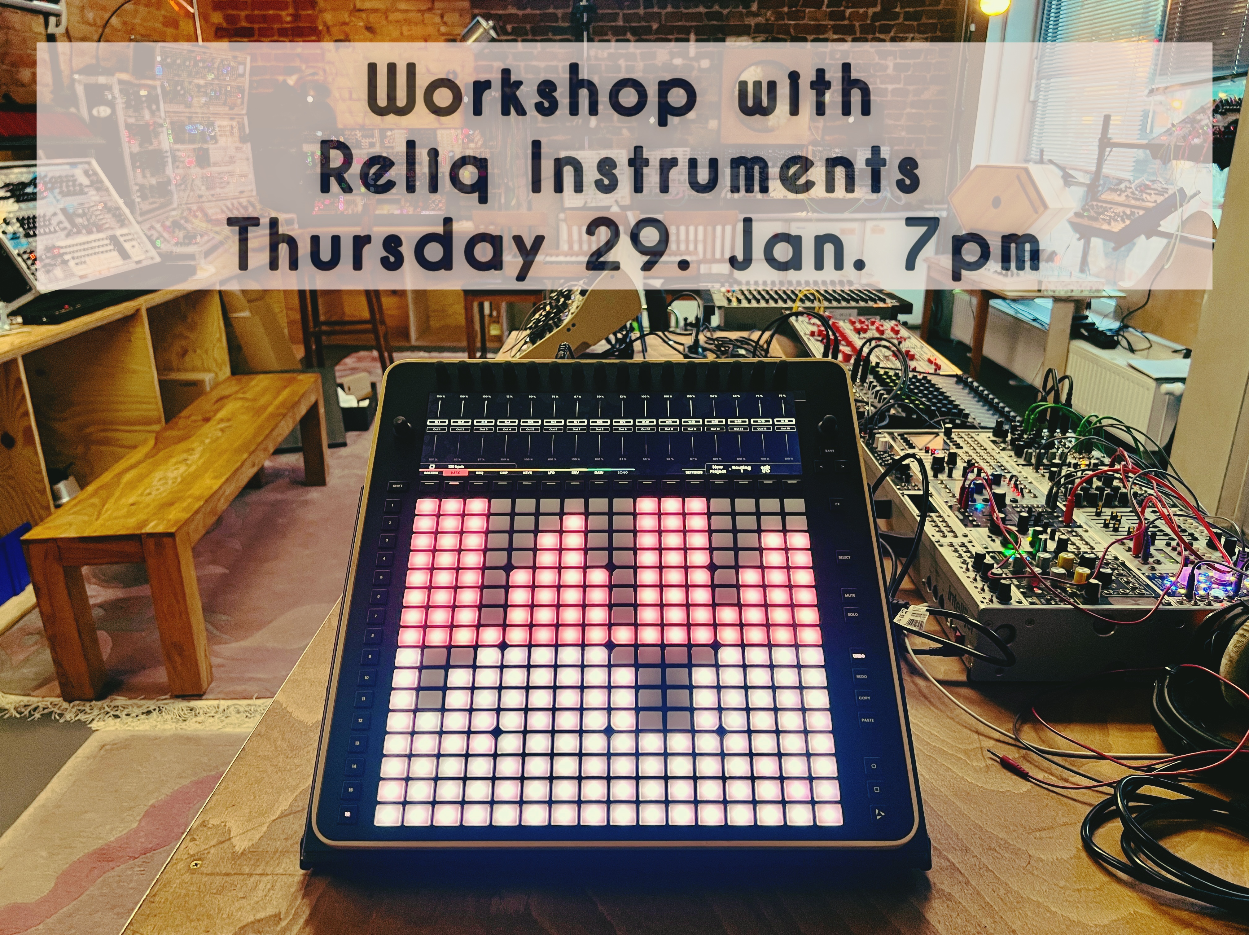 Reliq Instruments Workshop at SchneidersLaden / Jan 29, 2026