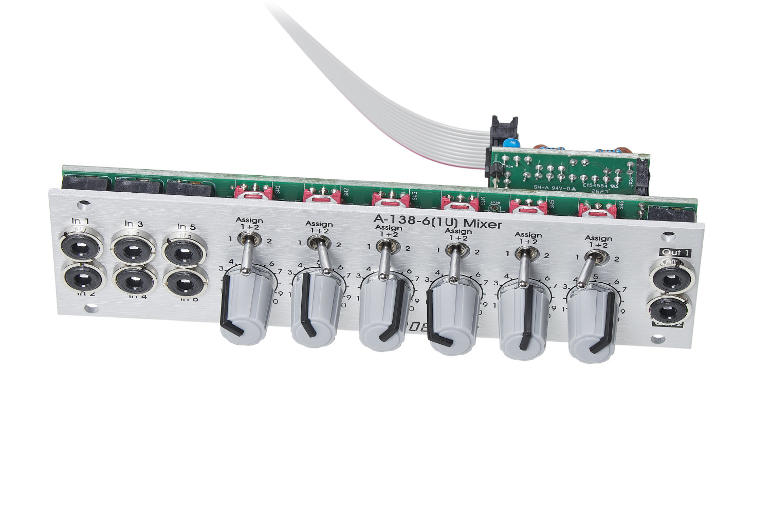 A-138-6 1U Six Channel Mixer