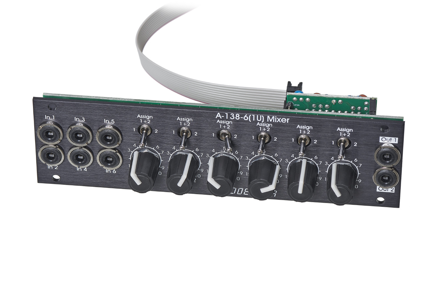 A-138-6v 1U Six Channel Mixer (Vintage Edition)