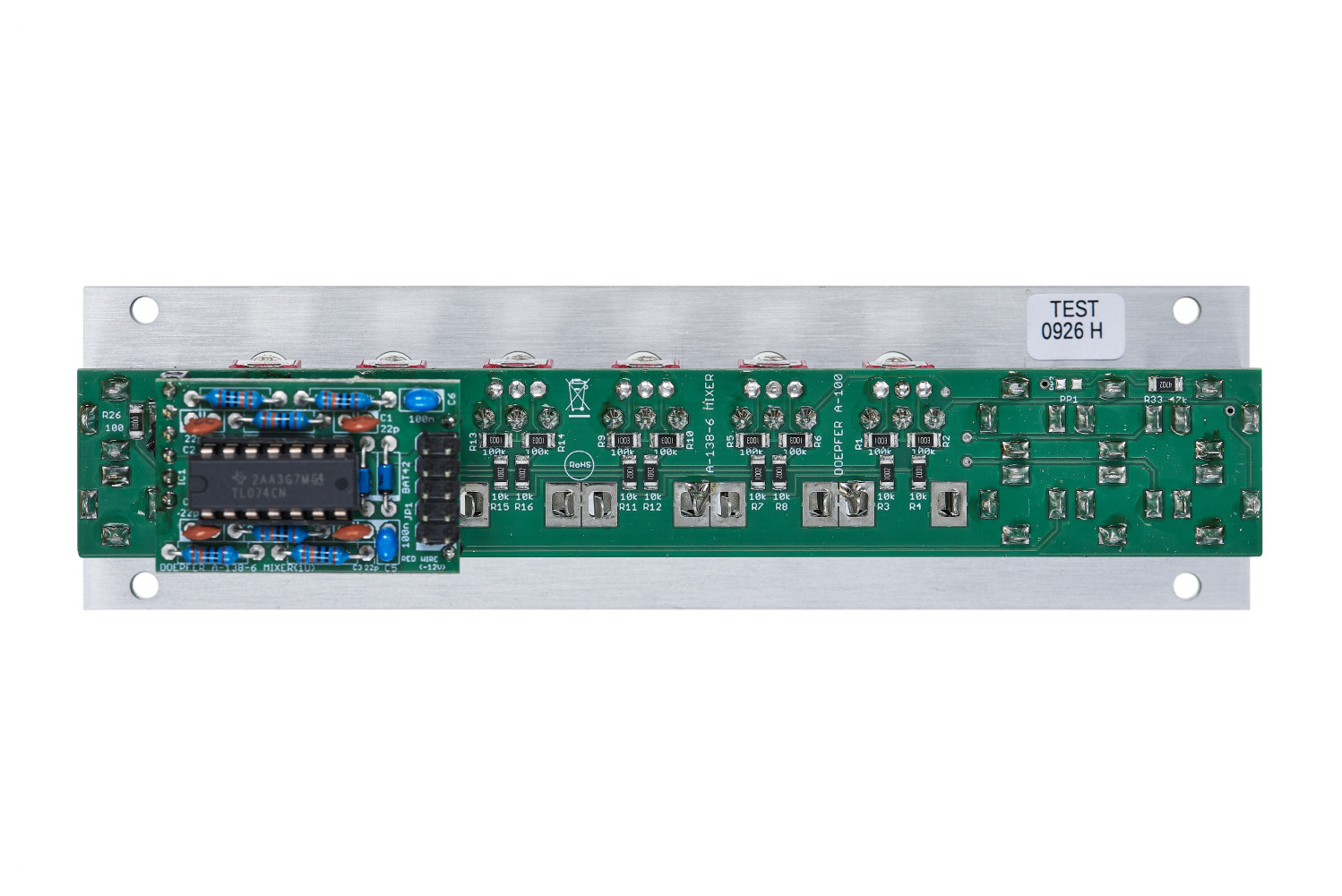 A-138-6 1U Six Channel Mixer