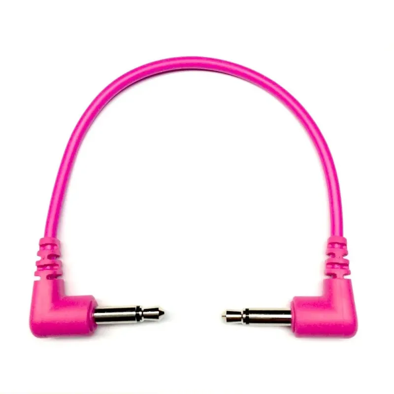 Right Angled Cables 6-Pack (Magenta) 5 cm