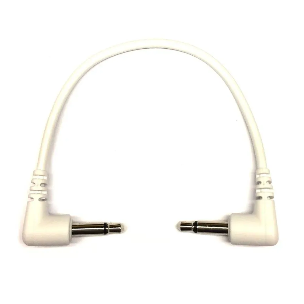 Right Angled Cables 6-Pack (White) 5 cm