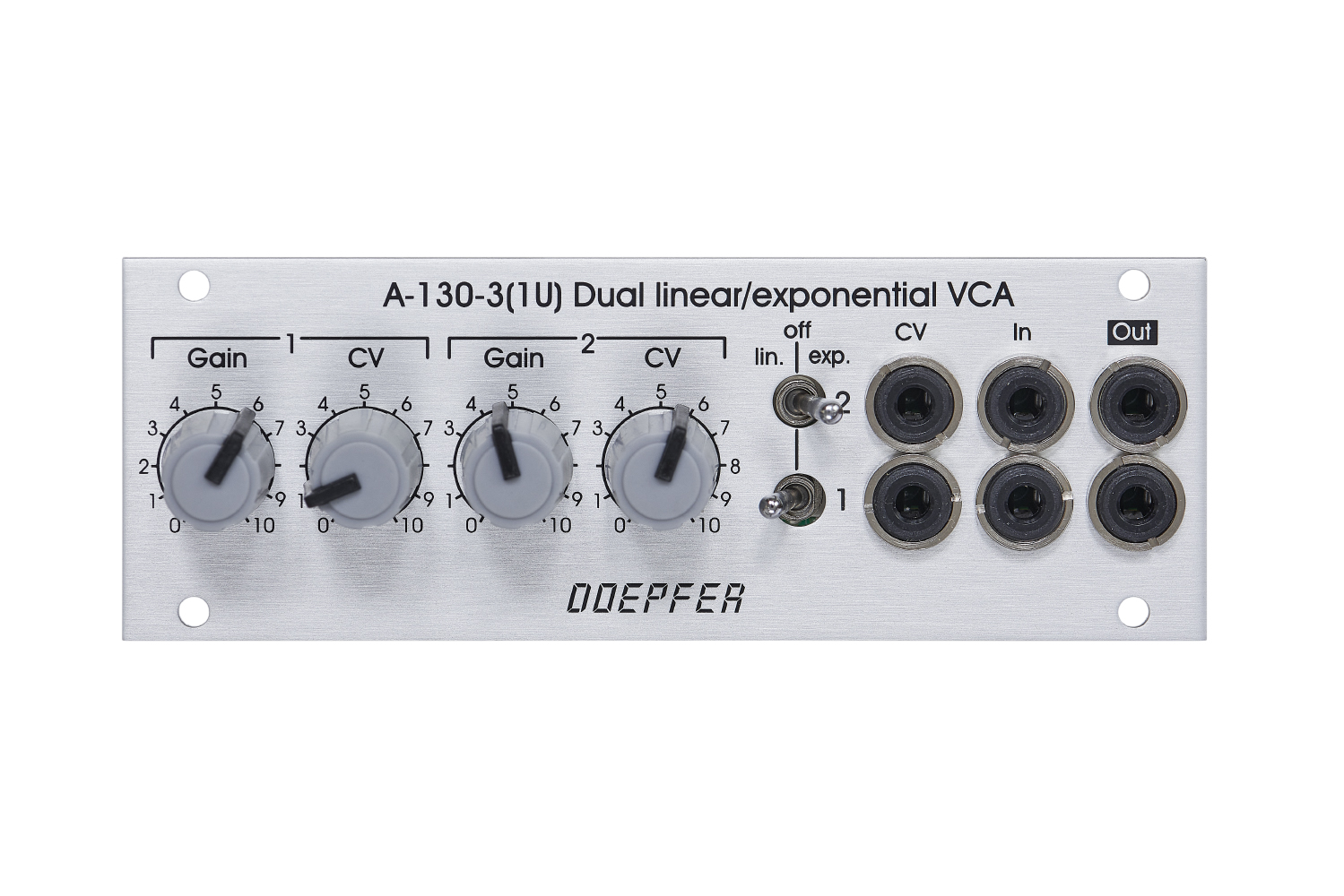 A-130-3 1U Dual lin/log VCA