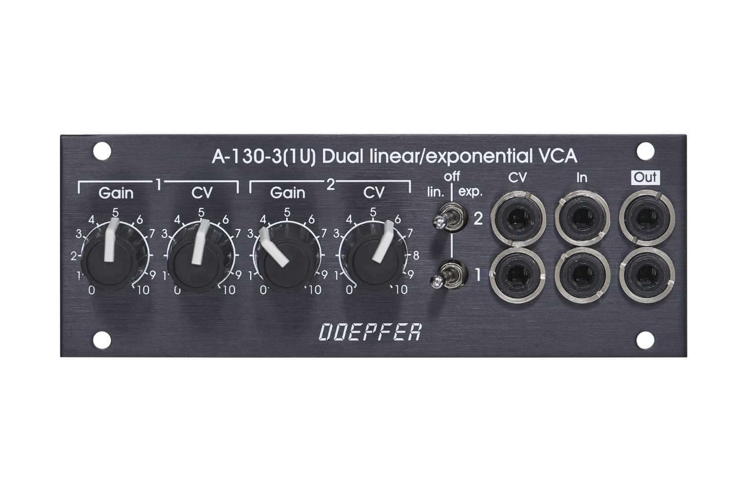 A-130-3v 1U Dual lin/log VCA (Vintage Edition)